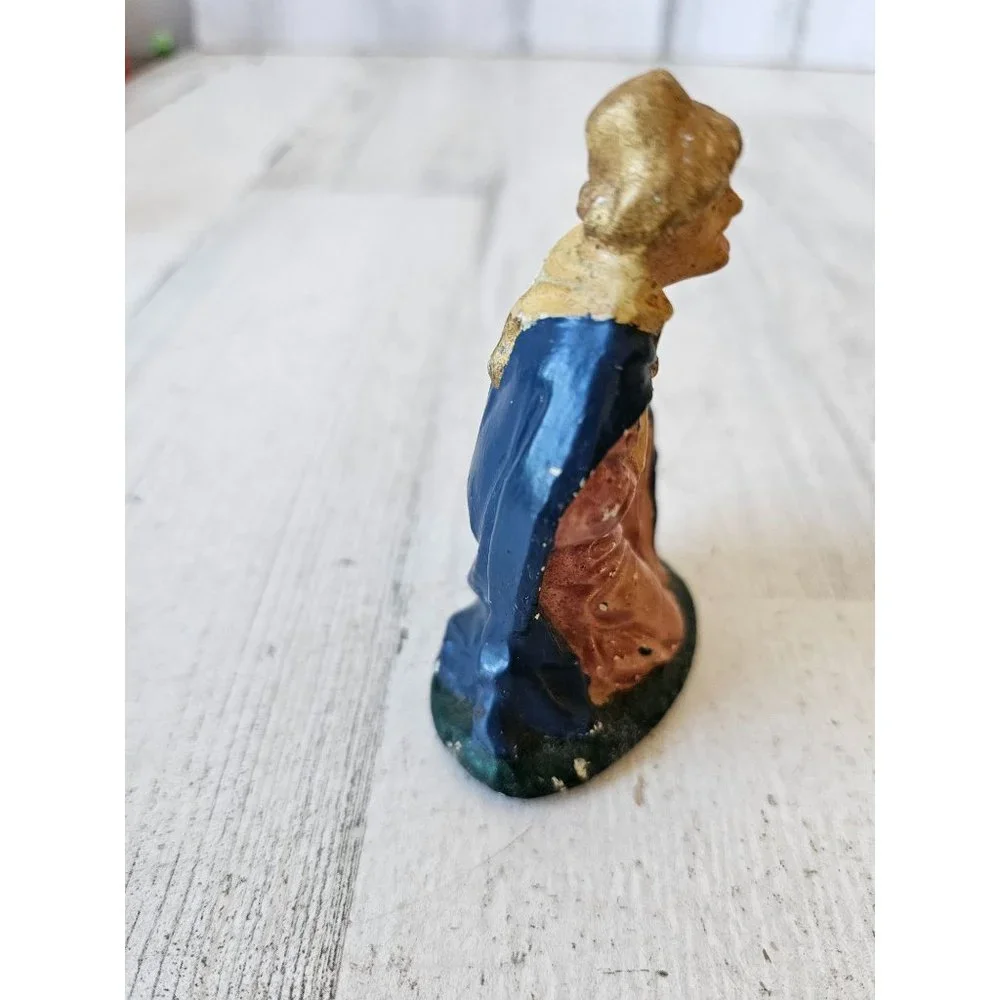 Vintage‎ Germany Wiseman myrrh incense nativity village Xmas